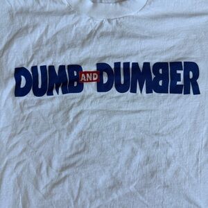 Vintage 90s Dumb and Dumber Movie Promo T Shirt XL Jim Carrey USA